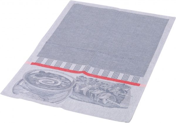 Рушник обід 49x70 см Білоруський льон синій 