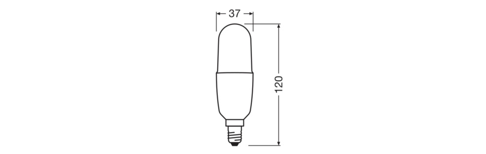 Лампа світлодіодна Osram 10 Вт матова E14 220 В 4000 К LEDSTICK E14 10W
