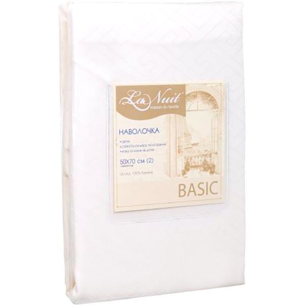 Набір наволочок Ярослав 50x70 см молочний La Nuit 