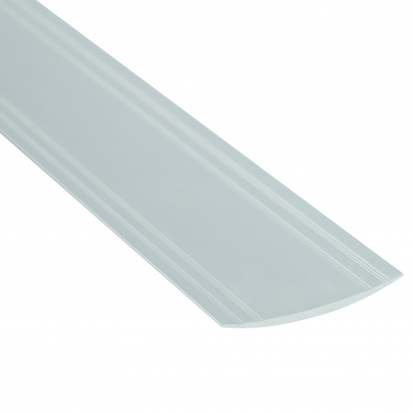 Порожек алюминиевый 40 мм х 1,8 м Braz Line гладкий без отверстий 1800 мм серебро 