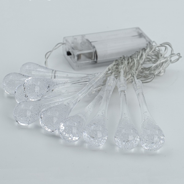 Декоративная гирлянда Altalusse (INL-2709B-10 Cold) встроенный светодиод (LED) 10 ламп 1,5 м 