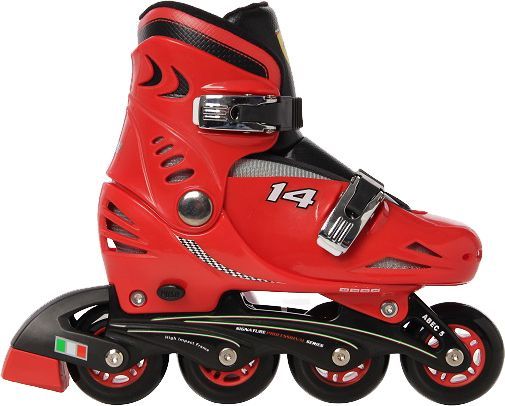 Роликовые коньки Ferrari FK7-BLACK р. 33-36 красный