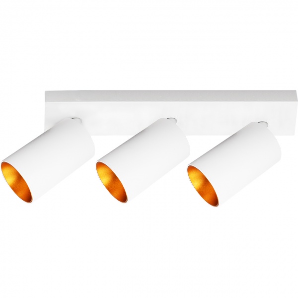 Спот Hopfen GU10 білий/золото CLN 117-3 WHG 