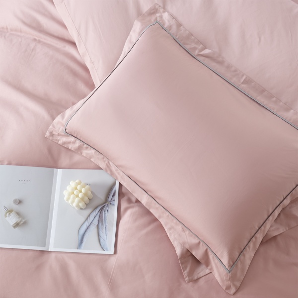 Комплект постільної білизни Solid сімейний рожевий La Nuit 