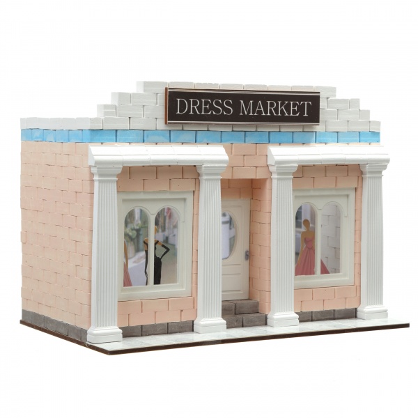 Конструктор из мини-кирпичиков Reducio Dress Market Магазин платьев 71153