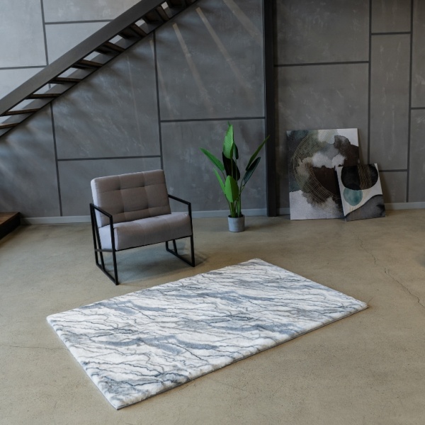 Килимок Dariana Rabbit Marble 120x180 см white 