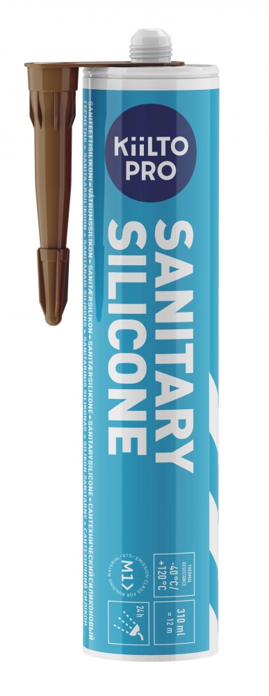 Герметик силиконовый Kiilto Sanitary 33 какао 310 мл