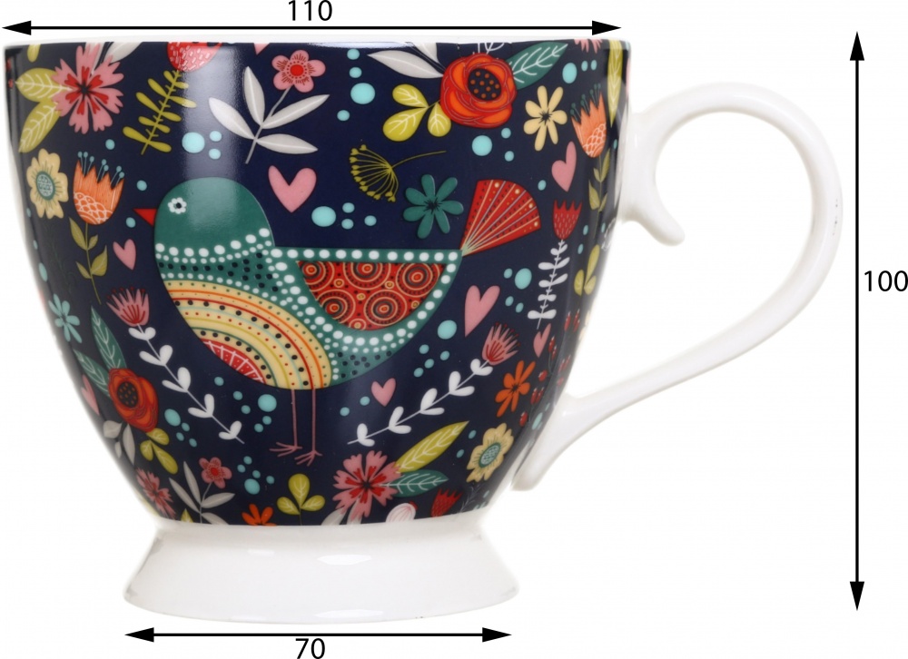 Набір чашок Fiora Blooming Birds 445 мл 2 шт.