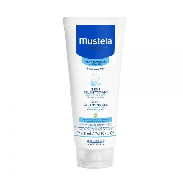 Гель Mustela для волосся та тіла 2 в 1 200 мл