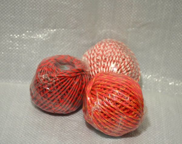 Шнур полипропиленовый 5 мм 30 м красно-зеленый 0,1 кг