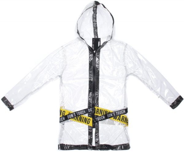 Дождевик унисекс Drydope с черной лентой р.130 прозрачный 020-г/д3 