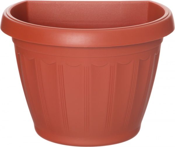 Горщик пластиковий Алеана Терра настінний фігурний 2,8л (113067) теракот 