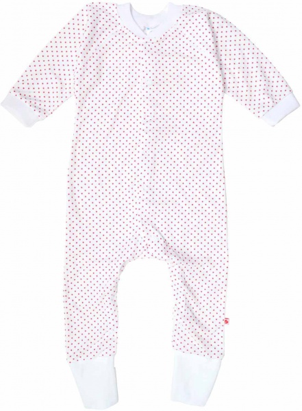 Комбинезон Minikin красные звездочки р.80 белый 198070380 