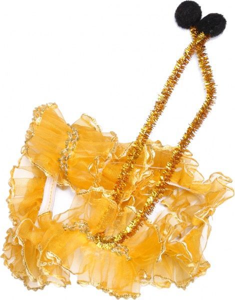 Костюм дитячий карнавальний КАРНАВАЛІЯ Бджілка 5-7 років р.122 жовтий 