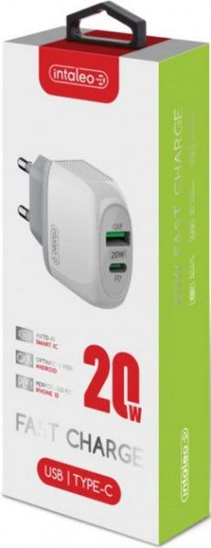 Зарядное устройство Intaleo TCQ/PD220 20 W White