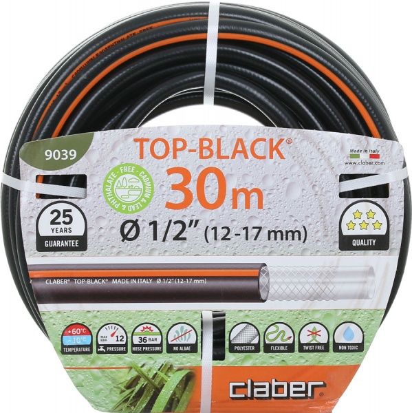 Шланг Claber Чорний 12/17-30 М