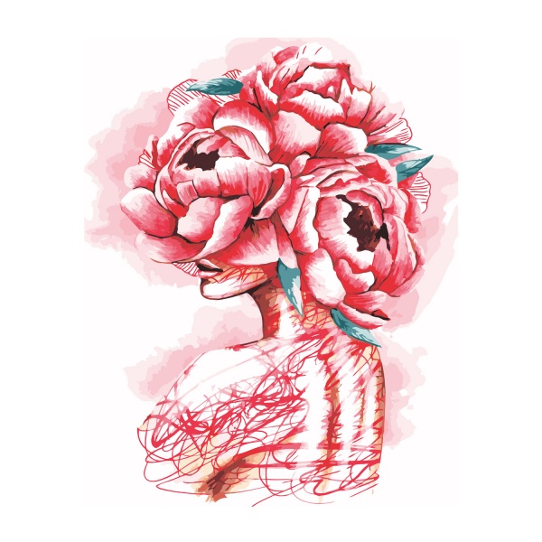 Картина за номерами Квіткові мрії VA-3028 40х50 см Strateg 