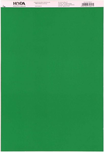 Бумага с рисунком Точка двусторонняя зеленая 21x31 см 200 г/м² HEYDA