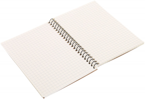 Тетрадь школьная Крафт А6 на пружину 60 листов в клеточку