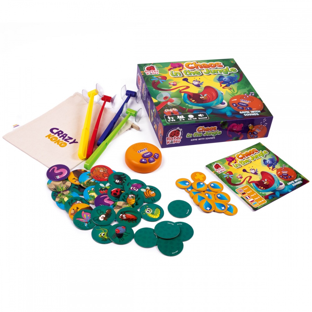 Гра настільна Roter Kafer зі звуковим модулем Хаос у джунглях RK1220-01