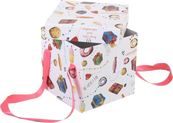 Подарочная коробка с лентой CooverBox S