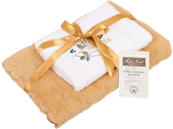 Набір рушників Sophie 2 шт. гірчичний La Nuit 
