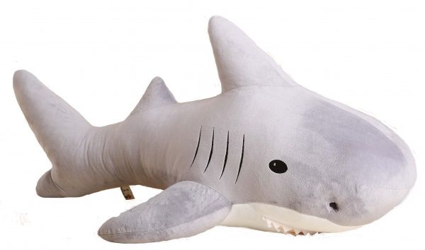 М'яка іграшка Анна Акула сіра 100 см