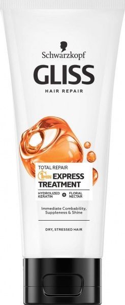 Маска Gliss Kur Total Repair Экспресс уход для поврежденных и сухих волос 200 мл