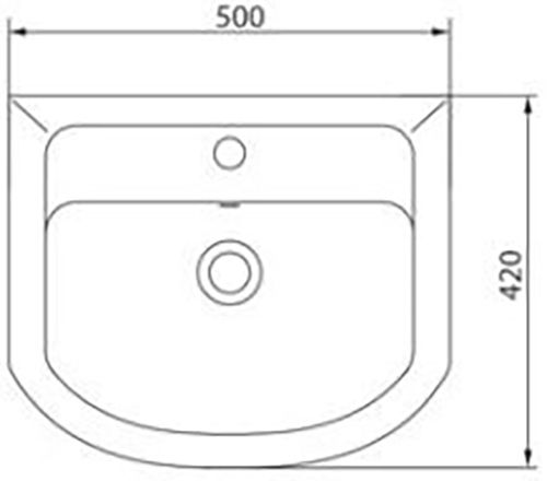 Умывальник Colombo Прокси 50 S10295000