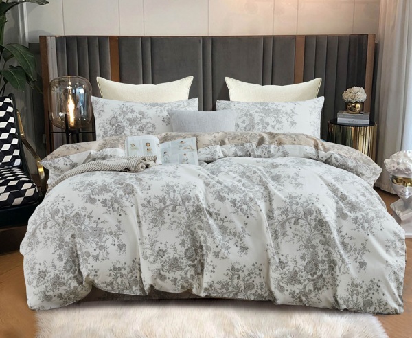 Комплект постільної білизни Arras 2 бежево-білий La Nuit 