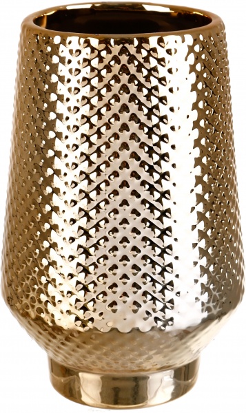 Ваза керамическая Glossy DLPQ1449B/A-2 18 см золотистая 