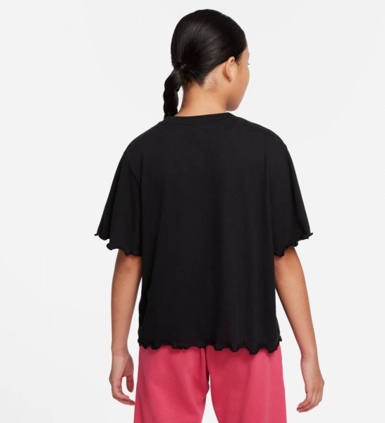 Футболка Nike G NSW TEE ENERGY BOXY FRILLY DO1351-010 р.M чорний