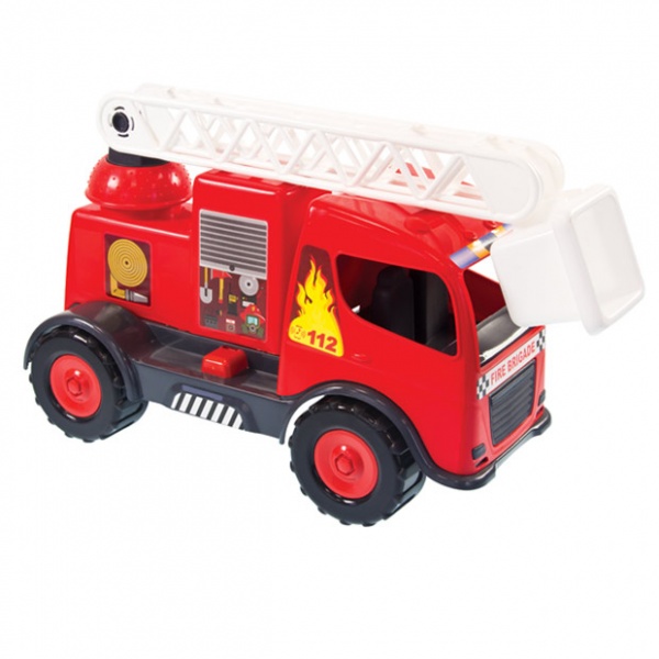 Пожарная машинка Mochtoys с лестницей 63x23x35 см 11130