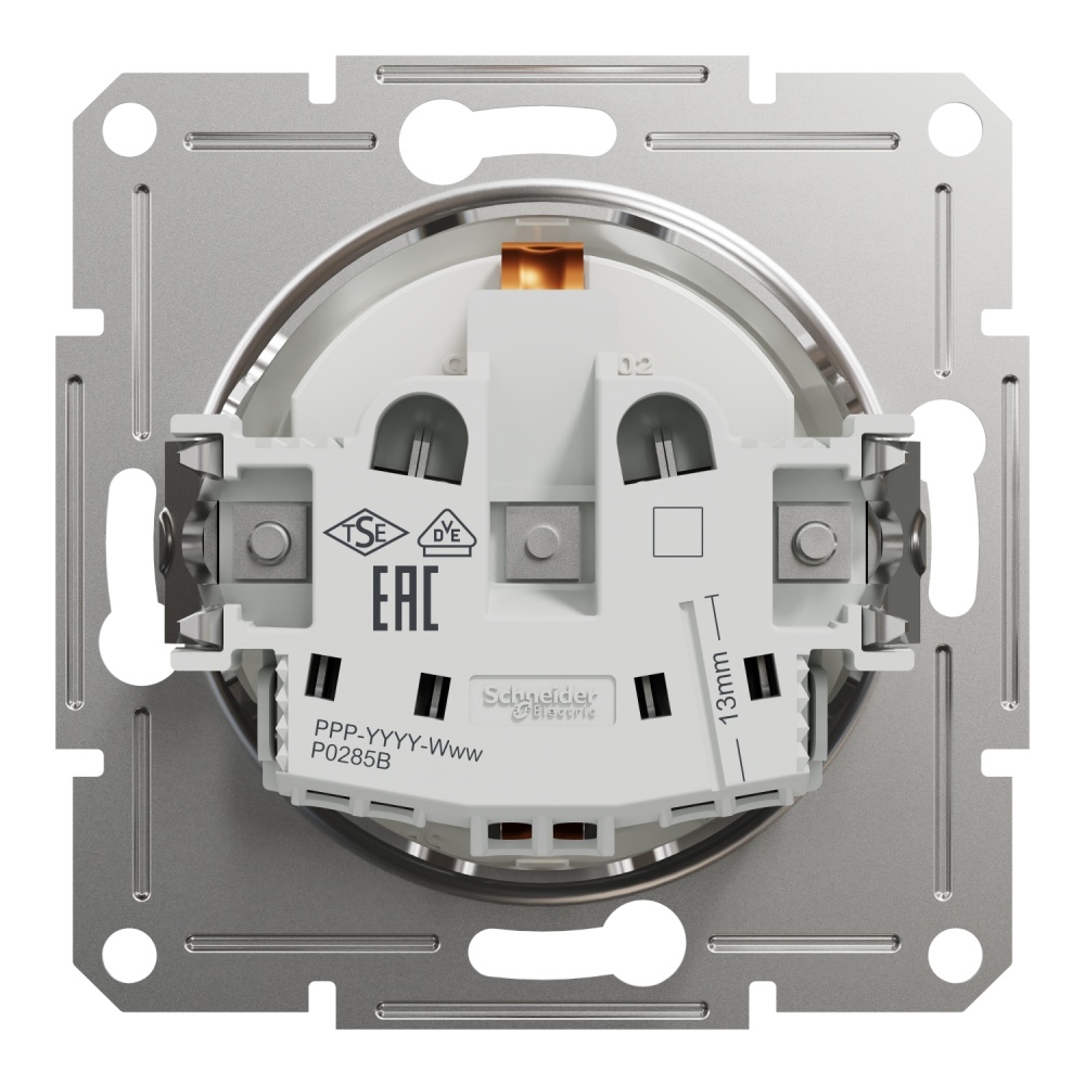 Розетка бытовая с заземлением Schneider Electric Asfora IP20 белый EPH2970121