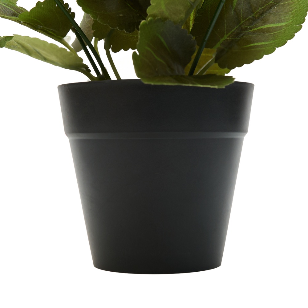 Цветок искусственный Фиалка 24 см в горшке желтая Девилон