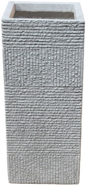 Кашпо Engard Оттава 21,5х21,5х50 см прямоугольный 23 л бежево-серый (GA69-1) 