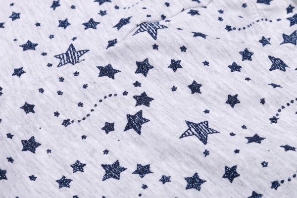 Лосины детские Luna Kids Звездочки р.140 серый с принтом 