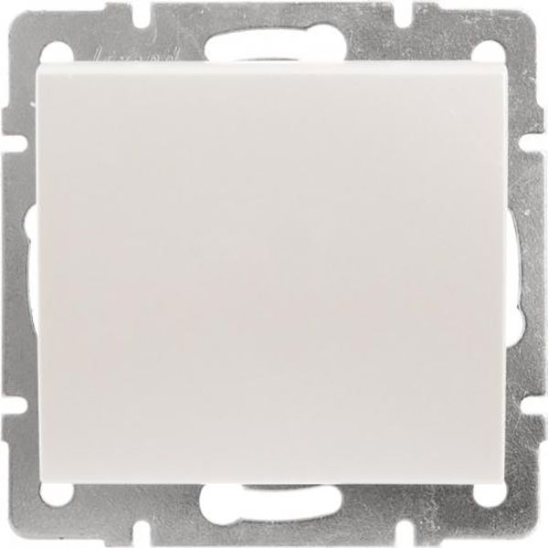 Выключатель одноклавишный Lezard Rain без подсветки 10 А 220В жемчужно-белый 703-3088-100