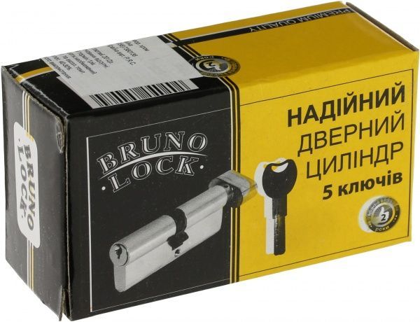 Цилиндр Bruno 35x35 ключ-вороток 70 мм хром