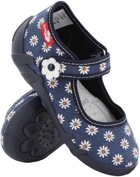 Тапочки детские RenBut Маргаритка р.22 джинс 13-139_P-1194-22 