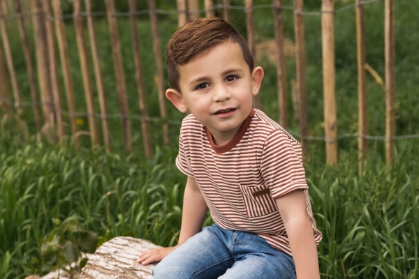 Футболка для хлопчиків Koko Noko р.122 іржаво-коричневий T46819-37 