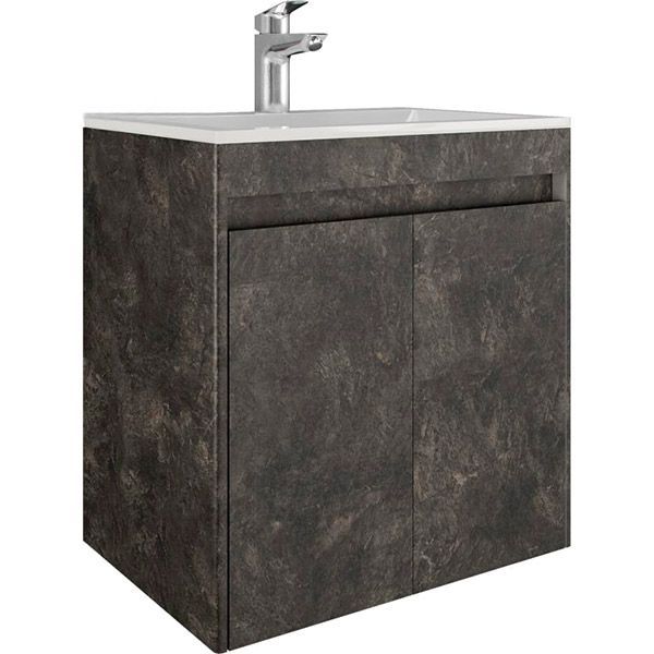Тумба подвесная Water House Preference N1 60 МДФ сланец темный под умыв.Como 60