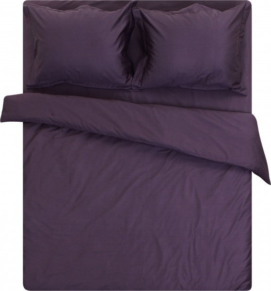 Комплект постільної білизни євро фіолетовий Homeline 