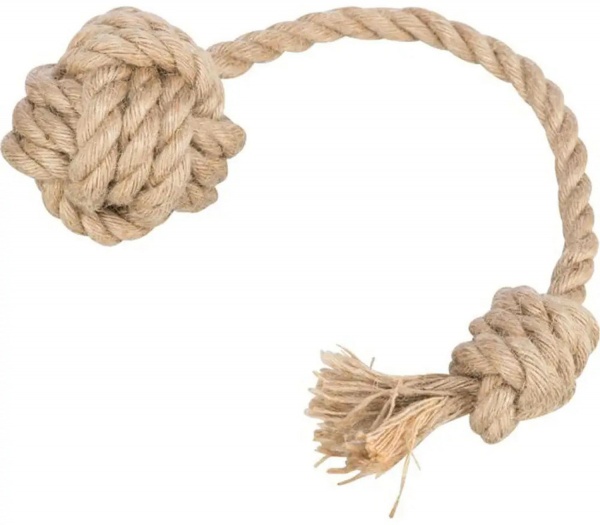 Іграшка Trixie для собак Канат з м'ячем котон d=5 см/33 см 34864