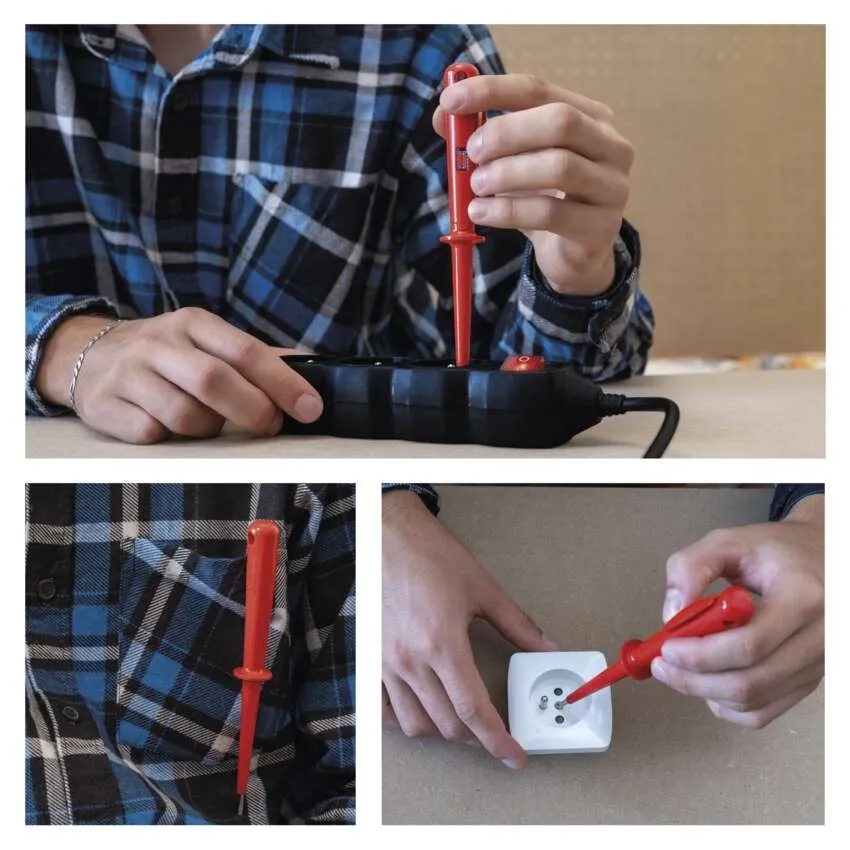 Тестер постоянного и переменного напряжения Emos M0017 0–250 V AC/DC с оптическим сигналом