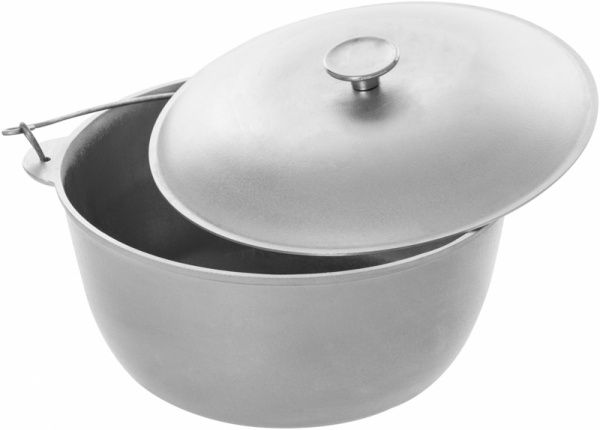 Казан походный Biol 8 л алюминиевый с дужкой и крышкой К0800Т