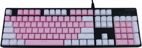 Набір кейкапів Hator pink (64605) PBT Sweety Edition ENG only (HTS-132) 