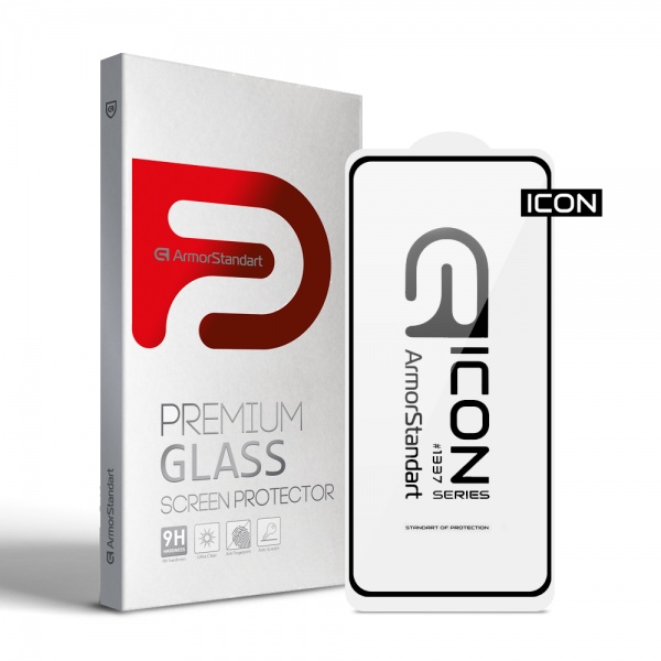 Защитное стекло Armorstandart (ARM59304) Icon для Xiaomi Redmi Note 10 5G/Poco M3 Pro Black