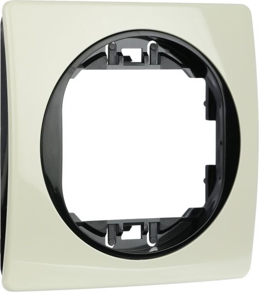 Рамка одномісна Aling-Conel EON горизонтальна бежево-чорний E6801.9E