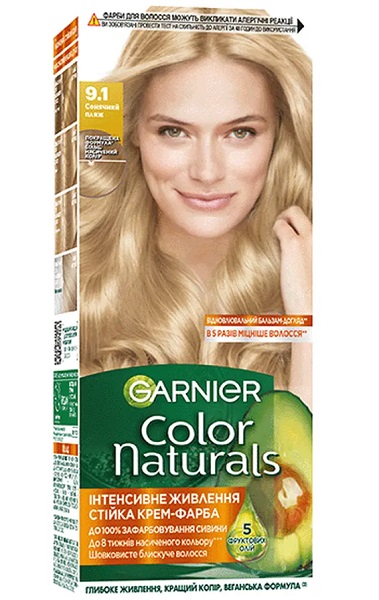 Крем-фарба для волосся Garnier Color Naturals 9.1 сонячний пляж 110 мл